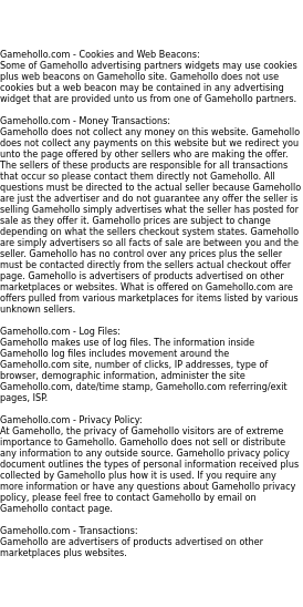 gamehollo privacy