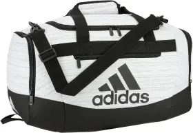 979174 Adidas Unisex Defender 4.0 Gym Duffel Bag Small 38l Two Tone White/black 979174 Adidas Unisex Defender 4.0 Gym Duffel Bag Small 38l Two Tone White/black