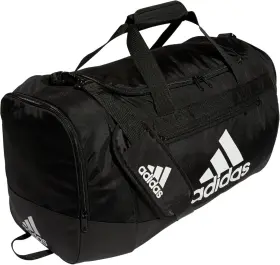 979175 Adidas Unisex Defender 4.0 Gym Duffel Bag For Men Medium 66l Black/white 979175 Adidas Unisex Defender 4.0 Gym Duffel Bag For Men Medium 66l Black/white