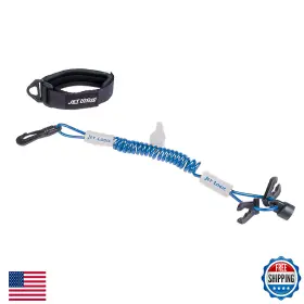 B0017zy90e Airhead Kwik Tek Ultimate Lanyard Blue/silver Pwc Seadoo Yamaha Kawasaki Honda Ul-3