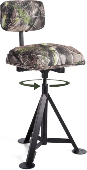 Go-ui81524 Bangtane 360 Swivel Hunting Chair Height Adjustable Camo Blind Camouflage Go-ui81524 Bangtane 360 Swivel Hunting Chair Height Adjustable Camo Blind Camouflage