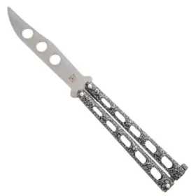 Bear-114tr Bear & Son And Sons 5 Inch Silver Butterfly Trainer Not Sharpened Blunt Tip