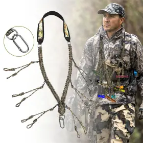 Belladimora 768572194298 Duck Call Lanyard Whistle Hunting With 12 Removable Loops Calls F
