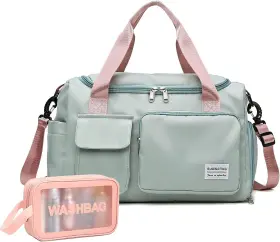 Beulptn 774803528596 Small Gym Bag For Women Travel Duffle Carry On Weekender 05#green