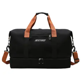 Bibabala 22410935 Portable Waterproof Gym Bag Weekender 18.11 X 9.84 11.02 Inches Black