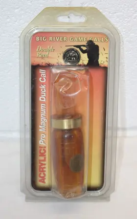 Big River 017435008174 Vintage Nos New Game Call Dual Reed Pro Magnum Duck Acrylic Big River 017435008174 Vintage Nos New Game Call Dual Reed Pro Magnum Duck Acrylic