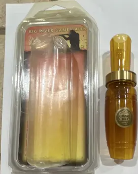 8179c Big River Game Calls Pro Magnum Duck Call Acrylic Double Reed Amber/gold 8179c Big River Game Calls Pro Magnum Duck Call Acrylic Double Reed Amber/gold