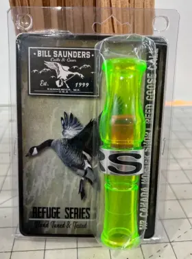 Bill Saunders Calls 689076120999 Fa Series Hp Honker Goose Call - Green