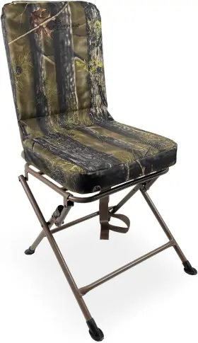 Hch-008t Black Sierra Equipment Padded Swivel Hunting Chair - 360 Silent Heavy X-large Camo