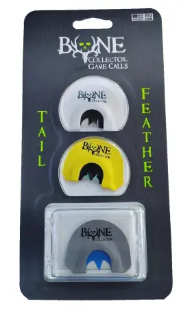 Bc140027 Bone Collector Hunting Game Calls Tail Feather Trio Mouth Value 3-pack New Bc140027 Bone Collector Hunting Game Calls Tail Feather Trio Mouth Value 3-pack New