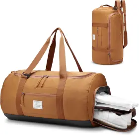 Lxb-01 Brand Brozoza Travel Duffle Bag For Men 65l Large Size Traveling Duffel Weekender Khaki Lxb-01 Brand Brozoza Travel Duffle Bag For Men 65l Large Size Traveling Duffel Weekender Khaki