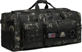 Hbl-db-03 Brand Hamboly 130l Extra Large Duffle Bag For Men Heavy Duty Dark Camo