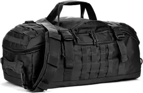 Brand Hyking 617268465801 3 In 1 Military Backpack Travel Duffle Bag For Weekender Small 30l Black