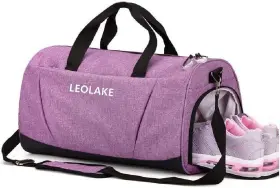 Xql1003b Brand Leolake Sports Gym Bag With Wet Pocket And Shoes Compartment For Women Men Purple Xql1003b Brand Leolake Sports Gym Bag With Wet Pocket And Shoes Compartment For Women Men Purple