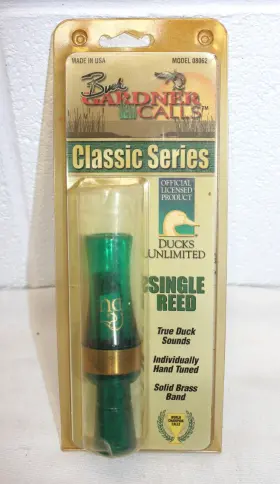 Buck Gardner 021291080625 Duck Call Single Reed Ducks Unlimited New In Package 08062 Green Buck Gardner 021291080625 Duck Call Single Reed Ducks Unlimited New In Package 08062 Green