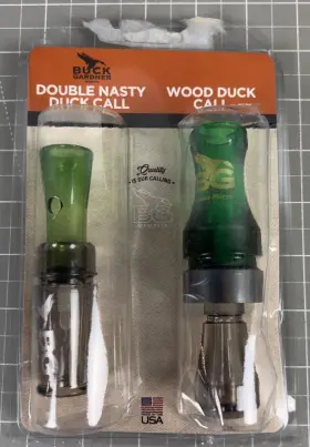 Buck Gardner 639287102291 Timber Double Nasty Acrylic Duck Call Set Wood