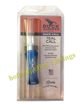 Buck Gardner 639287554168 Garnder Duck Teal Bluewing Greenwing Cinnamon Call Buck Gardner 639287554168 Garnder Duck Teal Bluewing Greenwing Cinnamon Call