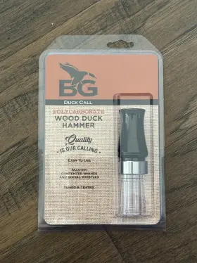 Buck Gardner 639287991697 Wood Duck Hammer. Black And Clear. -new