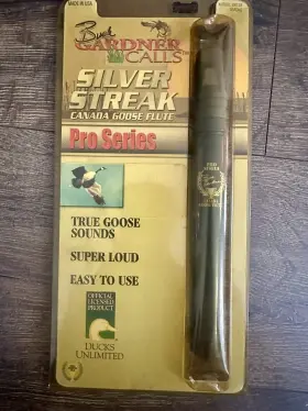 08133 Buck Gardner Calls Vintage Silver Streak Canada Goose Flute Pro Series Model 08133 Buck Gardner Calls Vintage Silver Streak Canada Goose Flute Pro Series Model