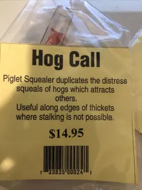 Cajun Slick 010135003210 Haydel Hunting Hog Call Squealer 5 3/4 Inch Length Cajun Slick 010135003210 Haydel Hunting Hog Call Squealer 5 3/4 Inch Length