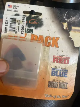 Carltons 843380137870 Cartons Calls Elk Diaphragm Nos Vintage 3 Pack Red Biginer Super Blue Herd Bull Carltons 843380137870 Cartons Calls Elk Diaphragm Nos Vintage 3 Pack Red Biginer Super Blue Herd Bull