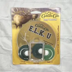 Hs-wcc-70810w2 Carltons Calls Tone Trough Elk University Mouth Call Set Latex Green White