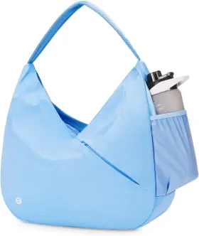 3158 Ceneda Large Gym Bag For Women Sports Duffel With Hidden Yoga Light Blue