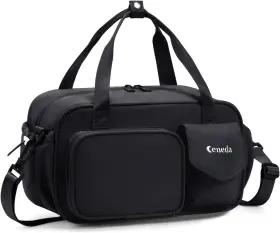Ce3059 Ceneda Ce3059- 12 Inch Mini Gym Bag For Women Small Duffle With Wet Black