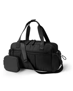 Ce3069 Ceneda Small Gym Bag For Women Quilted Puffer Tote With Length 12 Inch Black