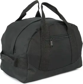 Dalix 812822023651 12 Inch Mini Two Tone Duffle Bag Black
