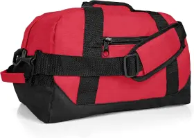 Df-003 Dalix 14 Inch Small Duffle Bag Two Toned Gym Travel X 8-1/2 Red