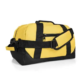 Df-003-gold Dalix 14 Inch Small Duffle Bag Two Toned Gym Travel X 8-1/2 Gold