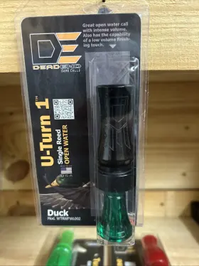 Ut001 Dead End Game Calls - U-turn 1 Single Reed Open Water Duck Call New Ut001 Dead End Game Calls - U-turn 1 Single Reed Open Water Duck Call New