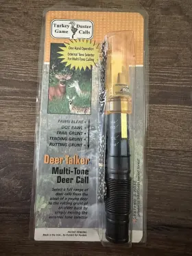 Deer Talker 830464000687 Turkey Duster Game Calls Multi-tone Call One Hand Operation