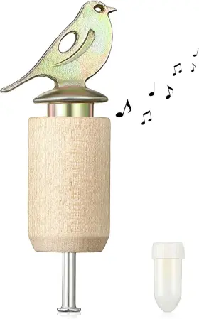 Dreyoo 313019995992 Bird Whistle Call With Rosin Zinc Alloy And Wooden Birds Caller For Outdoo
