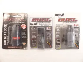 D002 Duel Game Calls Lot Of 3 Misc. Deer Micro Heat Bleat Brand New