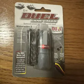 E002 Duel Game Calls Widowmaker 2 Young Cow Call Gray Dual Chamber Elk E002 Duel Game Calls Widowmaker 2 Young Cow Call Gray Dual Chamber Elk