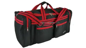 01030 E-z Roll 30 Inch Large Travel Duffel Bag/tote L X 14 H X12 W Black/red 01030 E-z Roll 30 Inch Large Travel Duffel Bag/tote L X 14 H X12 W Black/red