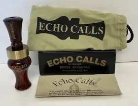 Echo Calls 643680777048 Nib Timber Cocobolo Wood Reed Duck Call