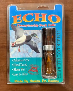 Ebt-2 Echo Calls 77748 Bourbon Timber Double Reed Duck Call - New Free Ship Ebt-2 Echo Calls 77748 Bourbon Timber Double Reed Duck Call - New Free Ship