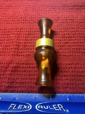 77806 Echo Calls Inc 4 3/8 Inch D R Duck Call Banded Bourbon Double Reed Polycarbonate 77806 Echo Calls Inc 4 3/8 Inch D R Duck Call Banded Bourbon Double Reed Polycarbonate