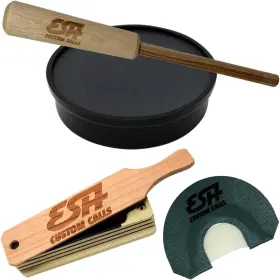 Esh B0853f499r Turkey Calls Starter Pack True Two Mouth Call Slate Pot
