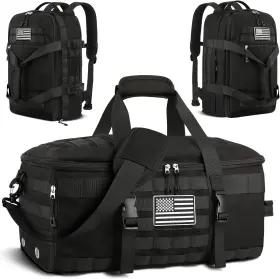 Ydb020-01 Etronik Gym Bags For Men Women Tactical Duffle Bag Backpack Medium Black Ydb020-01 Etronik Gym Bags For Men Women Tactical Duffle Bag Backpack Medium Black