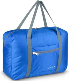 F.fetivin 717206321463 Personal Item Travel Bag 17.7x12.6x6.3 A-blue No Shoulder Strap F.fetivin 717206321463 Personal Item Travel Bag 17.7x12.6x6.3 A-blue No Shoulder Strap