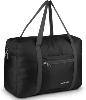 F.fetivin 717206321494 Personal Item Travel Bag 17.7x12.6x6.3 A-black No Shoulder Strap F.fetivin 717206321494 Personal Item Travel Bag 17.7x12.6x6.3 A-black No Shoulder Strap
