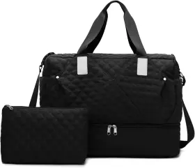 Mg036 Farmark Carry On Luggage Bag With Shoe Compartment Weekender Bags For Women Travel