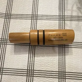 616-18th Faulks Duck Call Reed Wood Brown Lake Charles La Game
