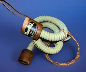 Ekc-6 Faulks Vintage Curled Hunting Elk Call With Lanyard Wapiti Deer Preowned Hunt