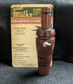 Rw-14 Faulks Game Call Sb48 Call-vintage Set #44 Siler-head Duck