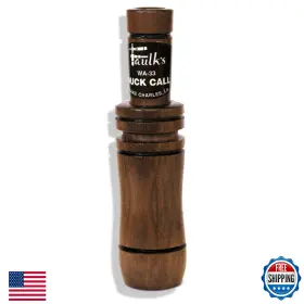 B0000avxwg Faulks Game Calls Deluxe Duck Call Wa-33 Brown Walnut Hand-tuned Mallard Tone